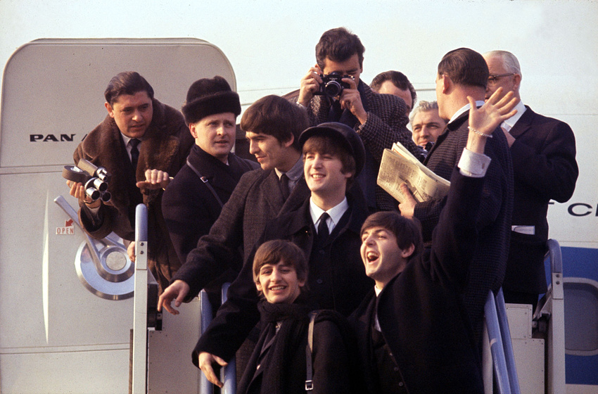 John Lennon, Paul McCartney, George Harrison, The Beatles y Ringo Starr en Beatles '64