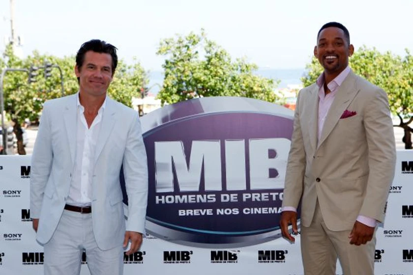 Will Smith y Josh Brolin en Hombres de Negro III (Photocall en Rio de Janeiro. Febrero 2012)