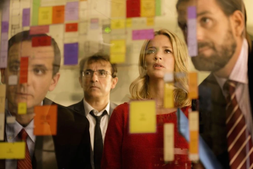 Albert Dupontel y Virginie Efira en adios-idiotas