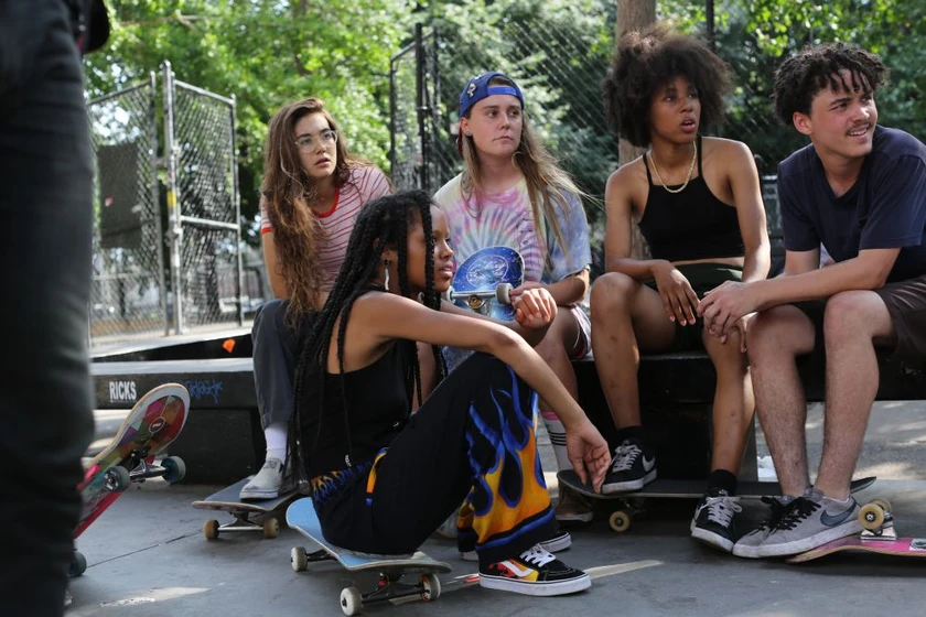 Ardelia Lovelace, Nina Moran y Rachelle Vinberg en skate-kitchen