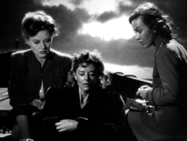 Tallulah Bankhead, Mary Anderson y Heather Angel en naufragos