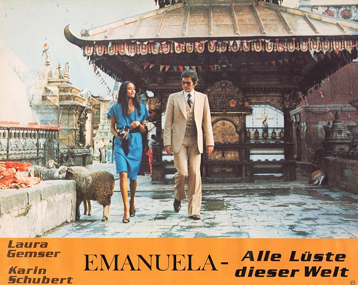 Ivan Rassimov y Laura Gemser en Emanuelle Alrededor del Mundo (Fotograma alemán #2)