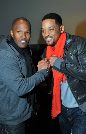 Will Smith y Jamie Foxx en Justin Bieber: Never say never (Premiere en Los Ángeles. Febrero 2011)