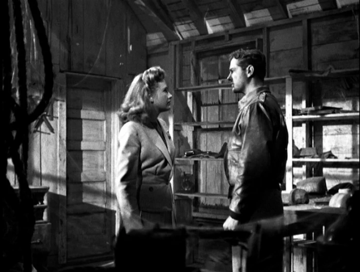 Priscilla Lane y Robert Cummings en sabotaje