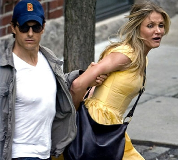 Tom Cruise y Cameron Diaz en Noche y día (Rodaje)