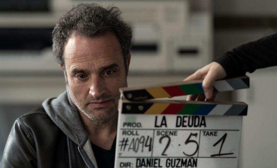 Daniel Guzmán en La Deuda (Rodaje)