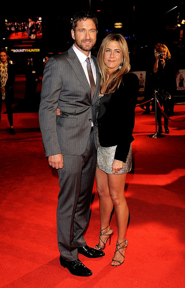 Jennifer Aniston y Gerard Butler en Exposados (Premiere Londres)