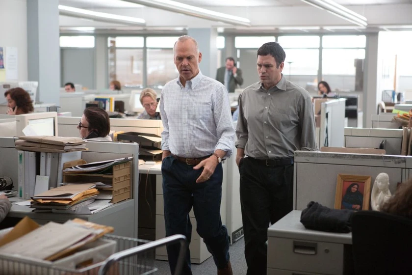 Michael Keaton y Mark Ruffalo en spotlight