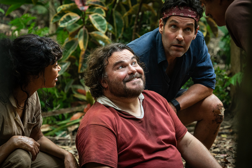 Jack Black, Paul Rudd y Thandiwe Newton en anaconda-2025