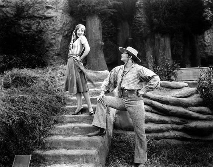 Joan Crawford y Norman Kerry en garras-humanas
