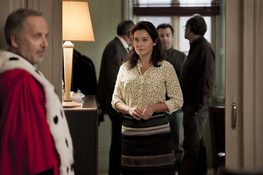 Fabrice Luchini y Sidse Babett Knudsen en El Juez