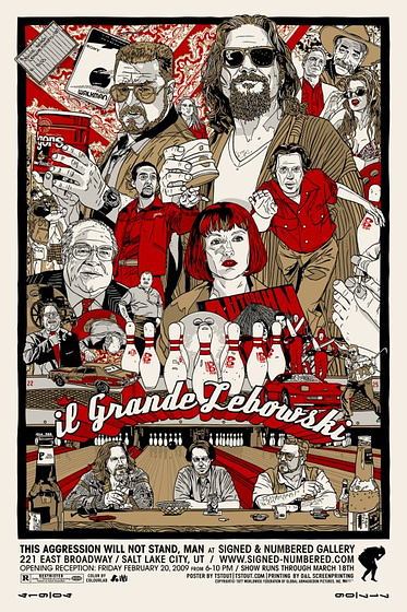 Imagen de El Gran Lebowski (Poster italiano)