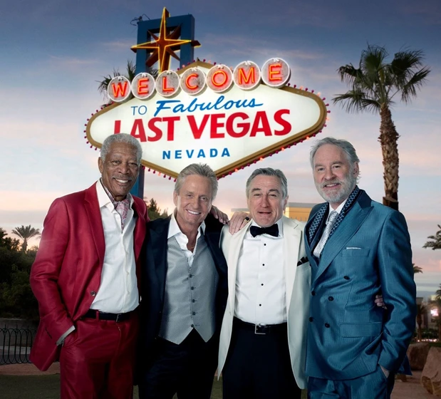 Robert De Niro, Morgan Freeman, Michael Douglas y Kevin Kline en plan-en-las-vegas