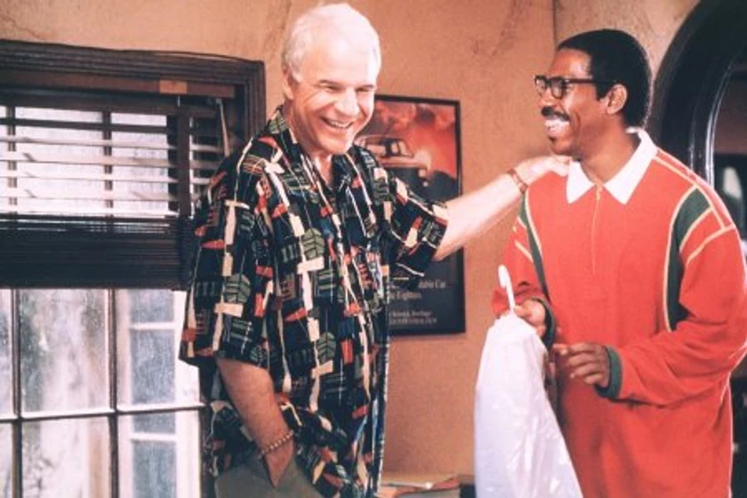 Steve Martin y Eddie Murphy en bowfinger-el-picaro