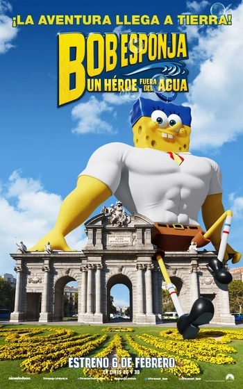 Imagen de bob-esponja-un-heroe-fuera-del-agua (Cartel teaser español)