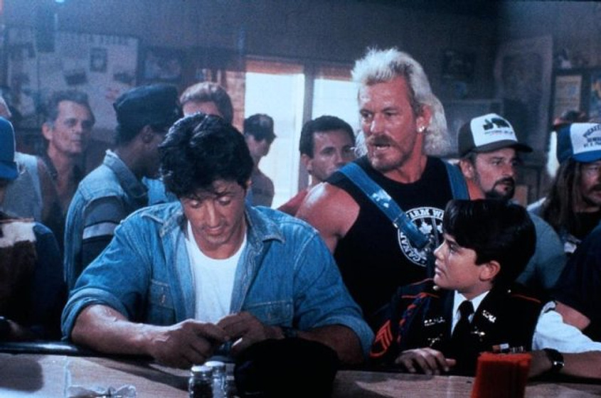 Sylvester Stallone y David Mendenhall en Yo, el halcón