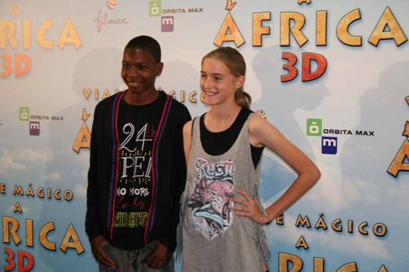 Eva Gerretsen en Viaje mágico a África (Rueda de prensa en Madrid. Mayo 2010)