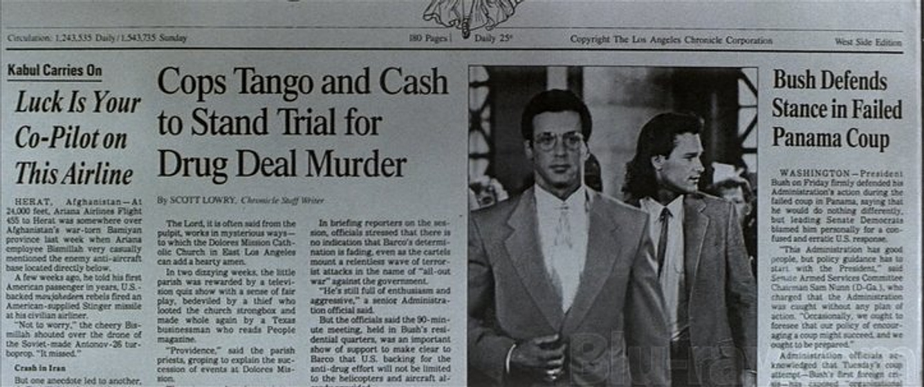 Kurt Russell y Sylvester Stallone en Tango y Cash