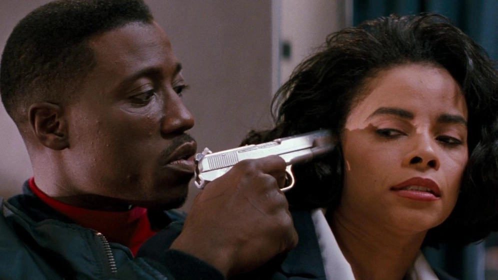 Wesley Snipes y Alex Datcher en Pasajero 57