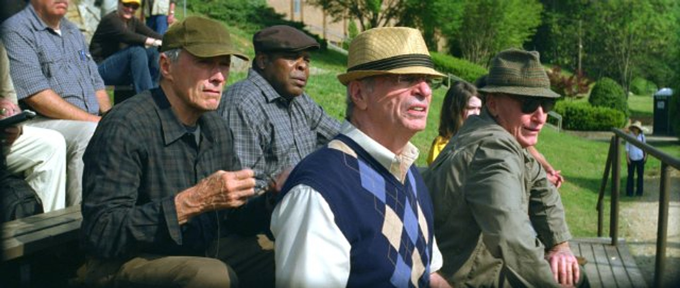 Clint Eastwood, Ed Lauter, Chelcie Ross y Raymond Anthony Thomas en Golpe de Efecto