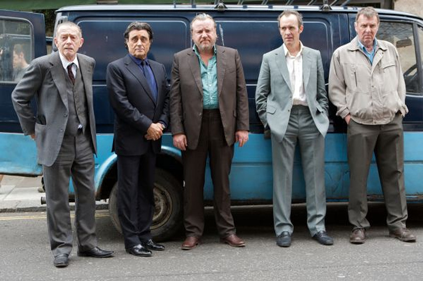 John Hurt, Tom Wilkinson, Stephen Dillane, Ray Winstone y Ian McShane en 44 Inch Chest (La medida de la venganza)