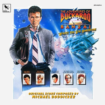 Carátula de la banda de sonido de Las Aventuras de Buckaroo Banzai: Cruzando la Octava Dimensión