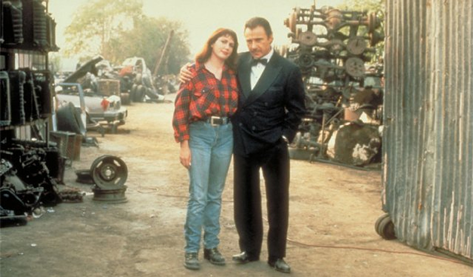 Harvey Keitel y Julia Sweeney en Pulp Fiction