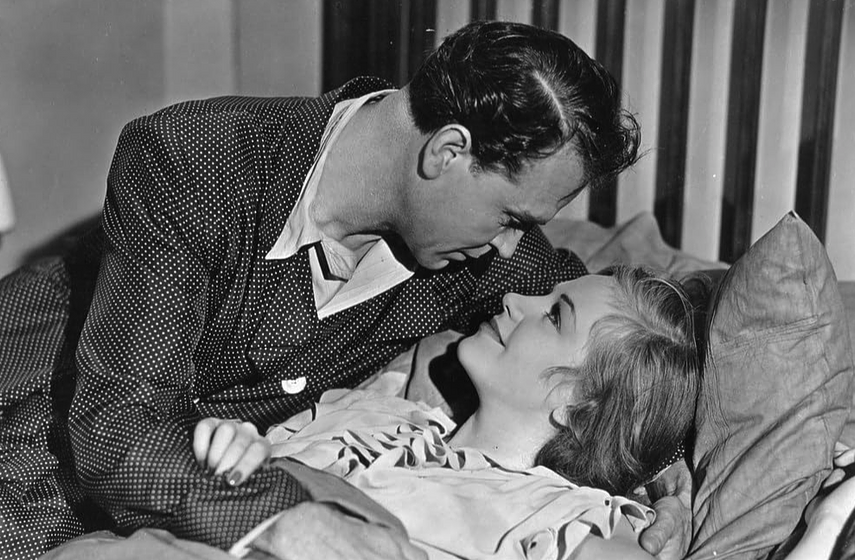 Gustav Fröhlich y Hildegard Knef en Die Sünderin