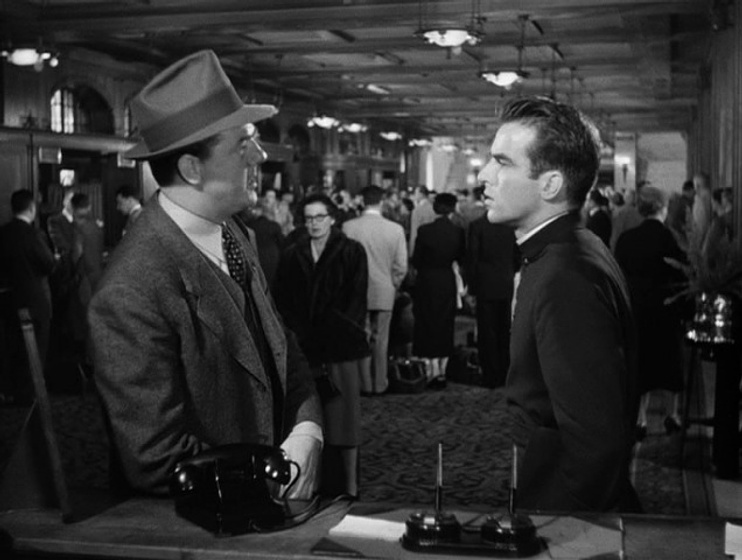 Karl Malden y Montgomery Clift en Yo confieso