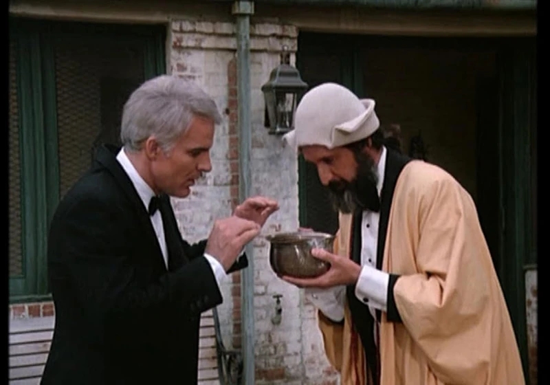 Steve Martin y Richard Libertini en dos-veces-yo
