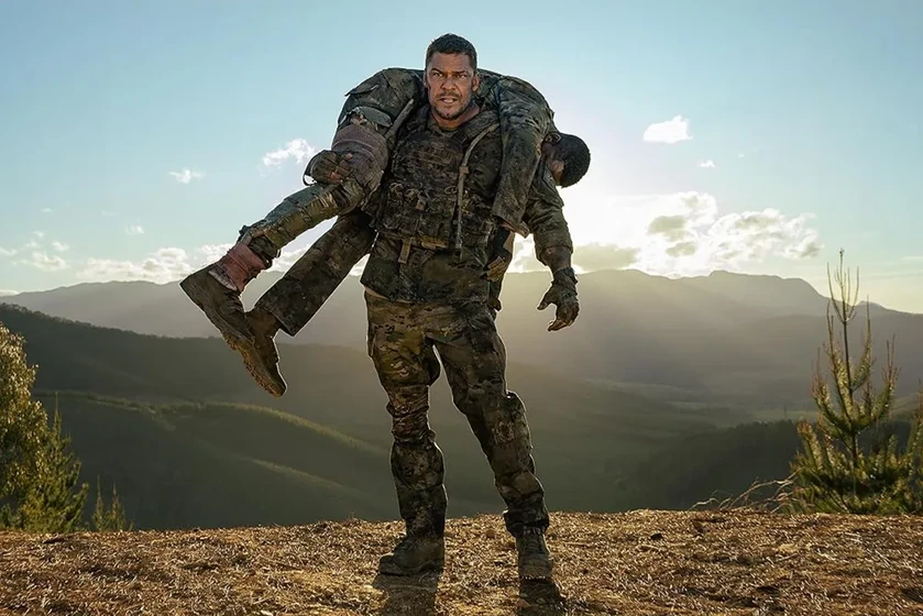 Alan Ritchson y Stephan James en maquina-de-guerra-2026