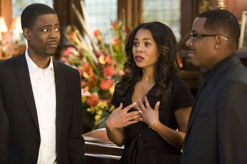 Chris Rock, Martin Lawrence y Regina Hall en Un Funeral de Muerte