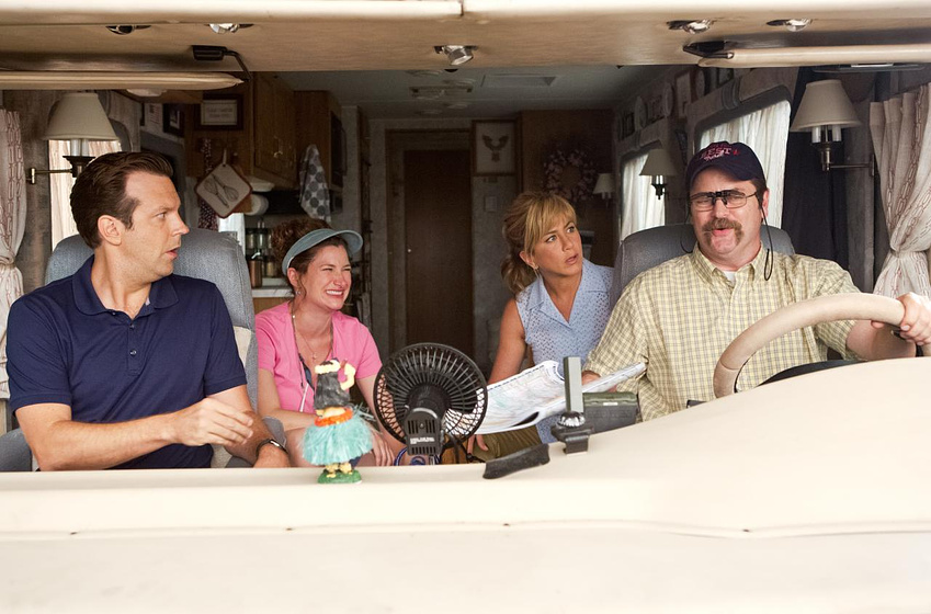 Jennifer Aniston, Kathryn Hahn, Nick Offerman y Jason Sudeikis en Somos los Miller