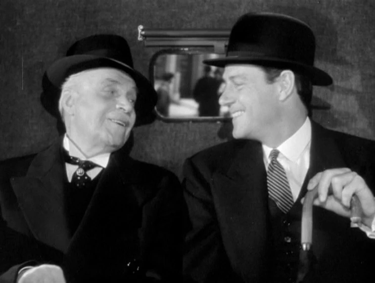 Joel McCrea y Albert Bassermann en enviado-especial
