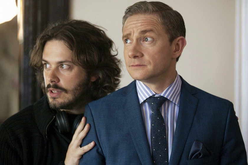Edgar Wright y Martin Freeman en Bienvenidos al fin del mundo