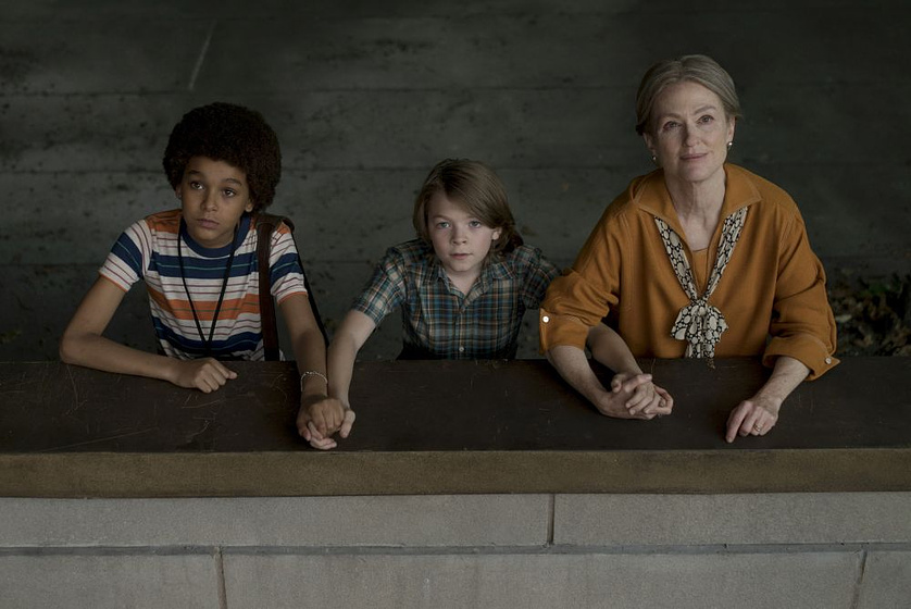 Julianne Moore, Oakes Fegley y Jaden Michael en El Museo de las Maravillas
