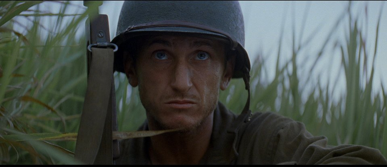 Sean Penn en La Delgada Línea Roja