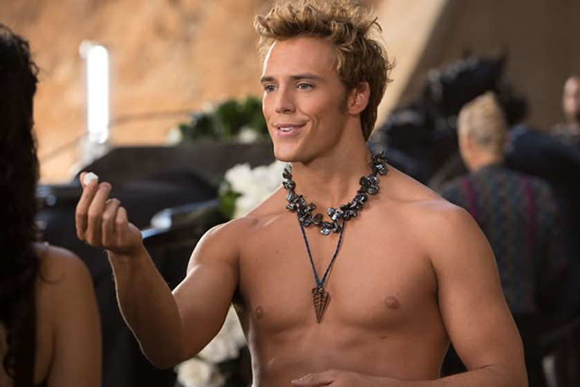 Sam Claflin en Los Juegos del Hambre. En Llamas