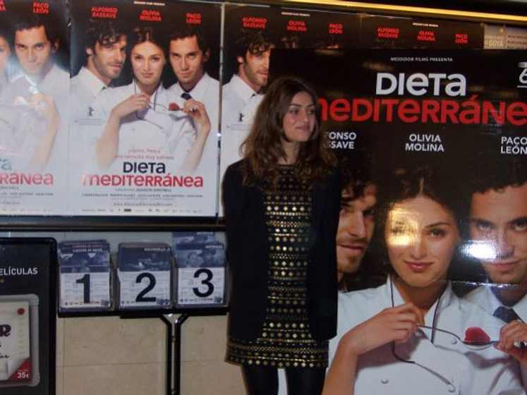 Olivia Molina en Dieta mediterránea (Rueda de prensa en Madrid. Enero 2009)