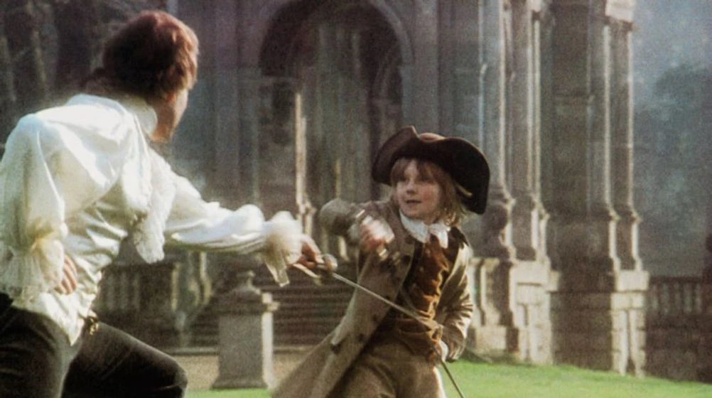 Ryan O'Neal y David Morley en barry-lyndon