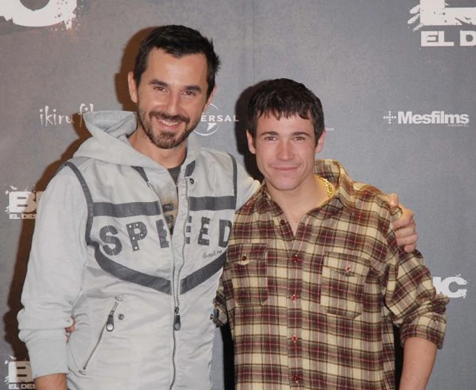 Juan José Ballesta y Santi Millán en bruc-el-desafio (Photocall en Madrid. Diciembre 2010)