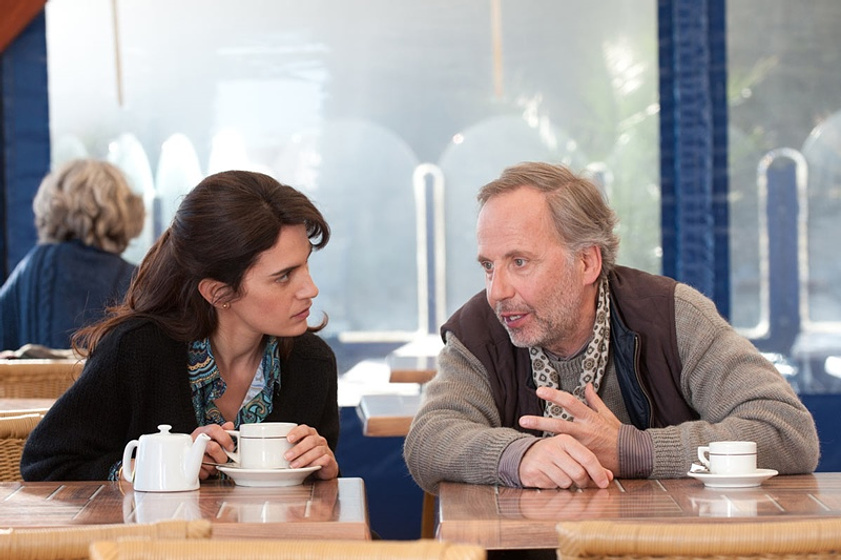Fabrice Luchini y Maya Sansa en Molière en Bicicleta