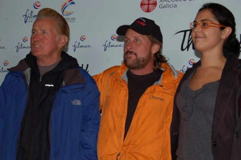 Martin Sheen y Emilio Estevez en The Way (Presentación en Compostela. Noviembre 2009)