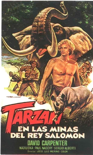 Poster de Tarzán en las minas del rey Salomón