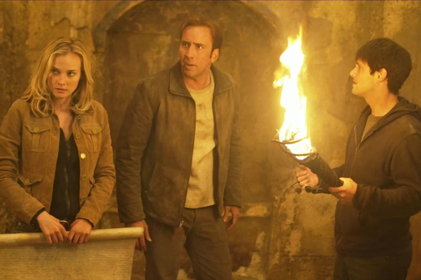 Nicolas Cage, Justin Bartha y Diane Kruger en la-busqueda