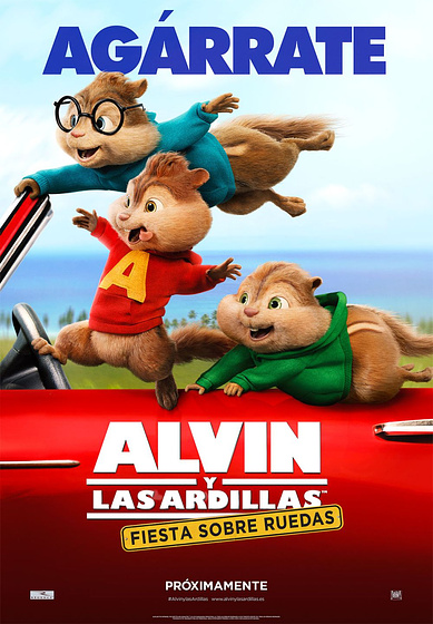 Imagen de Alvin y las ardillas. Fiesta sobre Ruedas (Cartel teaser español)