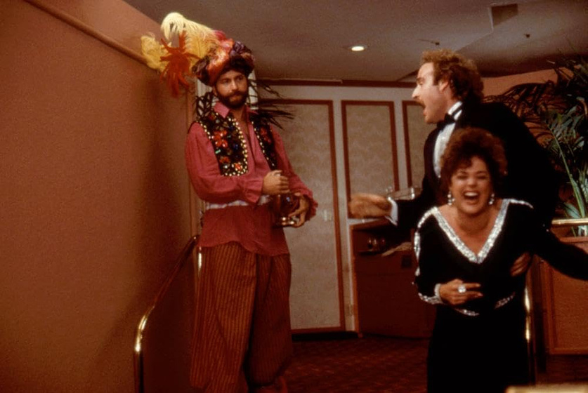 John Ritter, Joel Brooks y Dee Dee Rescher en una-cana-al-aire