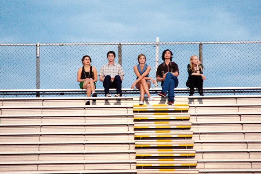 Melanie Lynskey, Emma Watson, Logan Lerman, Ezra Miller y Erin Wilhelmi en Las Ventajas de Ser un Marginado