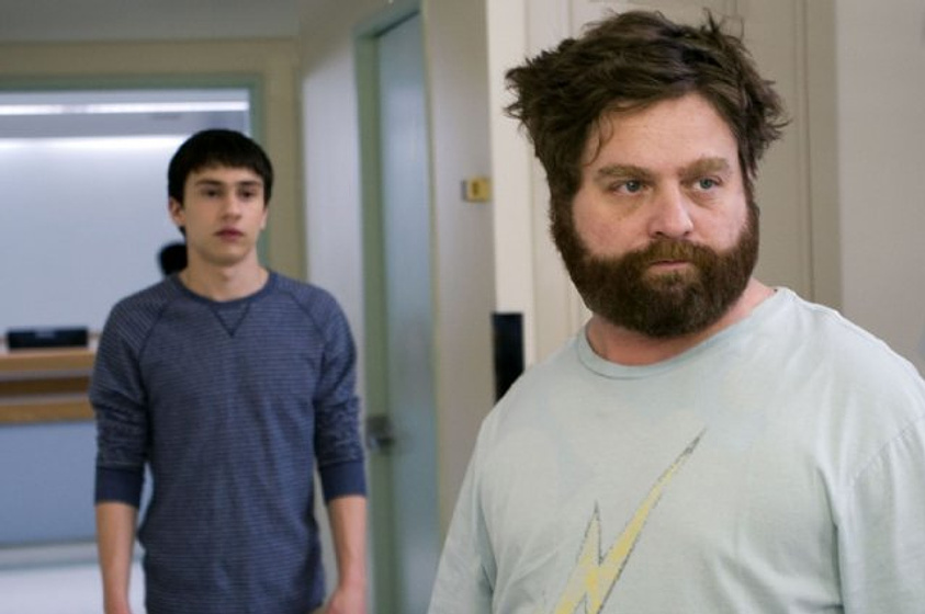 Zach Galifianakis y Keir Gilchrist en It's Kind of a Funny Story