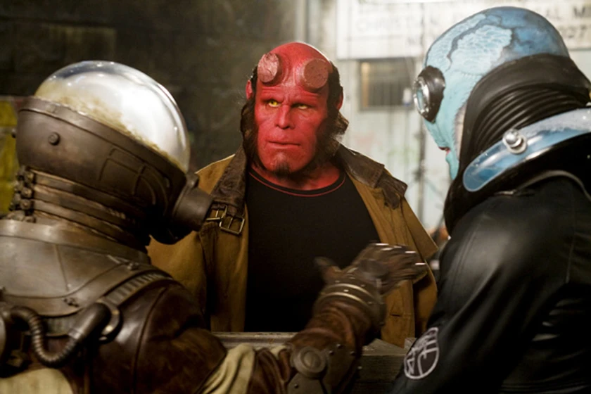 Ron Perlman en Hellboy II: El Ejército Dorado